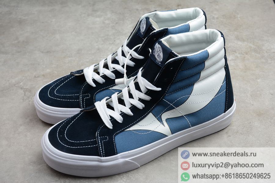 Vans Sk8-Hi Black Blue VN0A4CS8W4X Unisex Skate Shoes